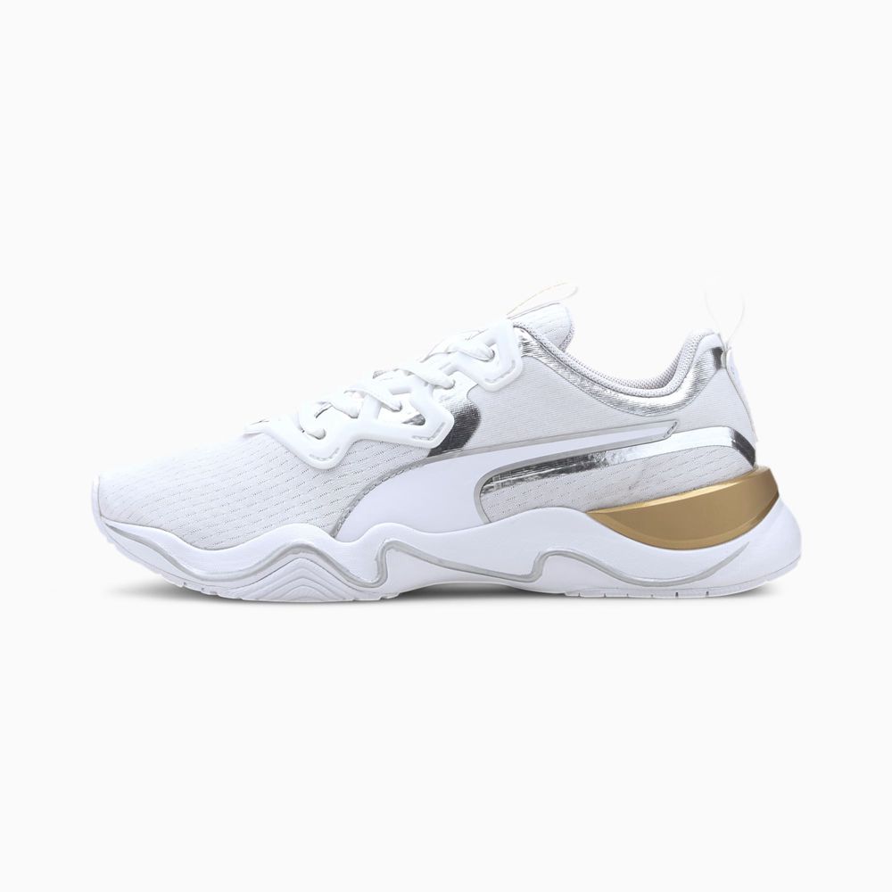 Puma Zone XT Metal Női Edzőcipő - Fehér/Metal Arany ( Hungary - CFJTM0172 )